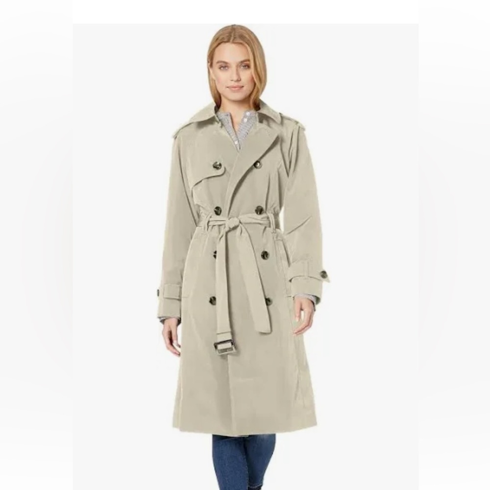 London Fog Vintage Double Breasted Trench Coat Size 2X